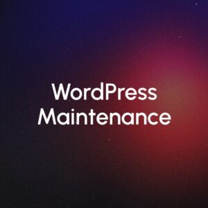 WordPress Maintenance